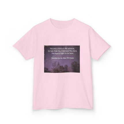 Kids Tee – “Child of the Universe” Quote – Heavy Cotton™