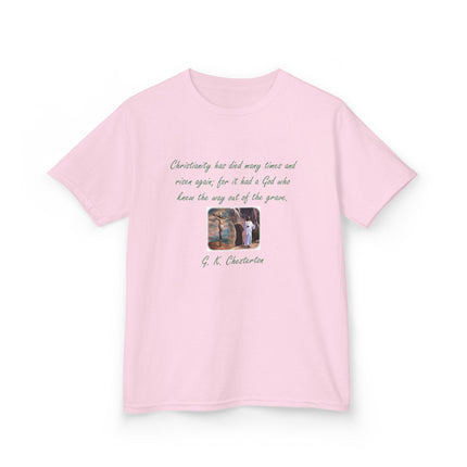Inspirational Kids Tee – Chesterton Quote – Heavy Cotton – XS–XL