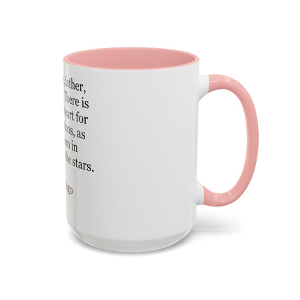 Victor Hugo Quote Coffee Mug — 'Son, brother, father, lover, friend' Accent Mug