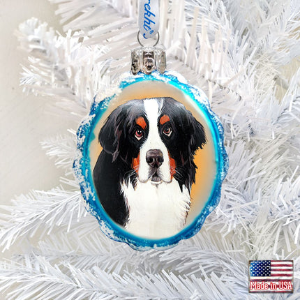 Mamas Best Friend Rescue Dog Mercury Glass Ornament by G. DeBrekht - Pets Dog and Cats Decor - 774011-1