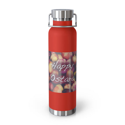 Happy Ostara Copper Bottle — 22oz Vacuum Water Bottle Celebrating Spring Equinox