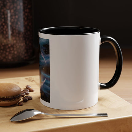 Moonlit Cat Coffee Mug — Whimsical Night Sky Art for Cat Lovers (11/15oz)
