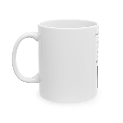 Owl Wisdom Ceramic Mug — “A wise old owl sat on an oak...” Inspirational Coffee Cup (11oz & 15oz)