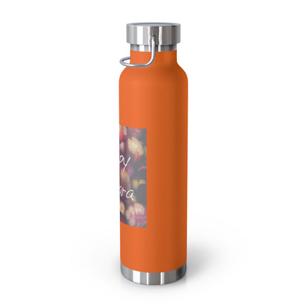 Happy Ostara Copper Bottle — 22oz Vacuum Water Bottle Celebrating Spring Equinox