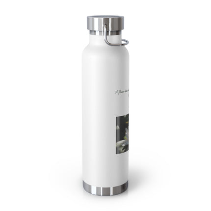Zen Serenity Copper Bottle – 22oz Lotus Design for Mindful Living