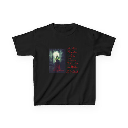 Mystical Kids Tee – “As Above, So Below” Inspirational Design