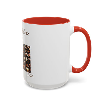 Chocolate Is Brain Fuel Coffee Mug — Chocolate Lovers Accent Mug (11/15oz)