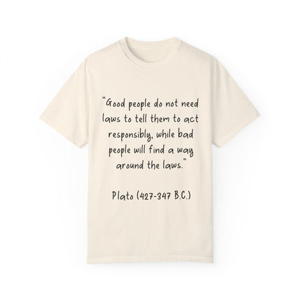 Plato Quote T-Shirt – Unisex Wisdom Tee for Thoughtful Advocates