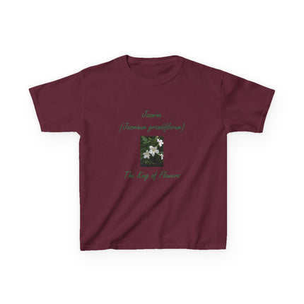 Jasmine Kids Tee – King of Flowers, Heavy Cotton