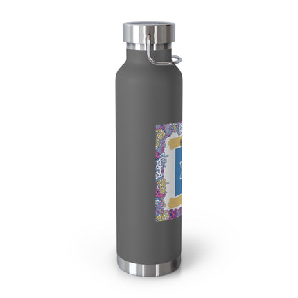 Hanukkah Insulated Bottle – 22oz Copper Flask for Festive Hydration
