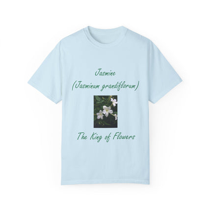 Jasmine Flower Tee – King of Flowers, Unisex Garment-Dyed