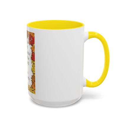 Autumn Leaves Quote Mug — William Wordsworth Fall Coffee Cup (11/15oz)