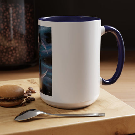 Moonlit Cat Coffee Mug — Whimsical Night Sky Art for Cat Lovers (11/15oz)