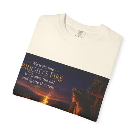Brigid's Fire Festival T-Shirt — Celtic Imbolc Bonfire Design