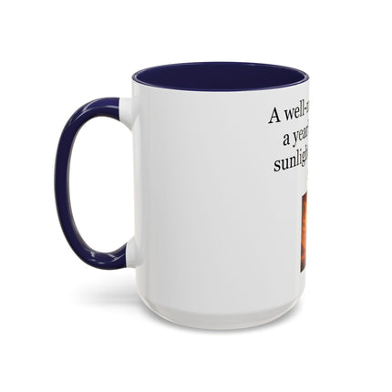 Cider Lover Accent Coffee Mug – "A well-made cider is a year’s worth of sunlight in a single sip" (11/15 oz)