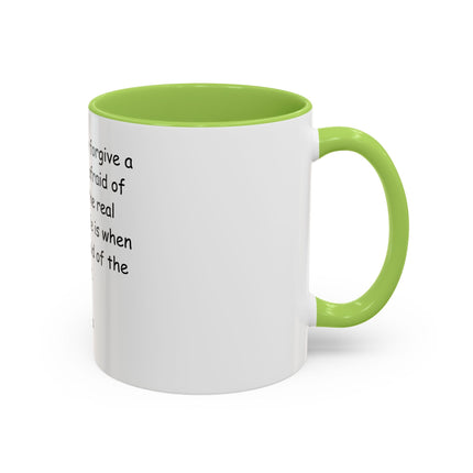 Plato Quote Accent Coffee Mug - "Afraid of the Light" Philosophical Ceramic Mug