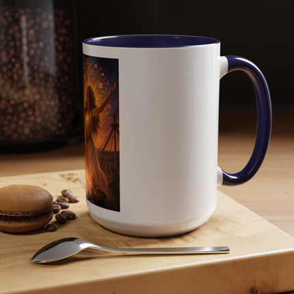 Mug — Pagan Bonfire Coffee Mug with Inspirational Beltane Quote