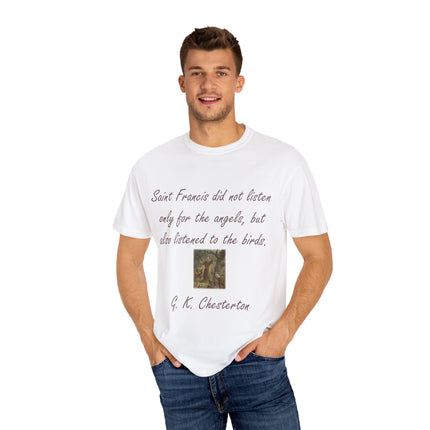 Spiritual Tee – Honoring Saint Francis – Eco-Friendly Unisex