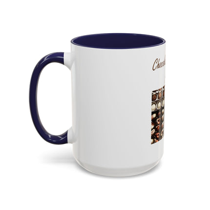 Chocolate Is Brain Fuel Coffee Mug — Chocolate Lovers Accent Mug (11/15oz)