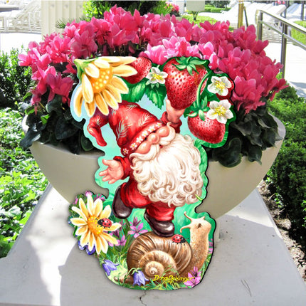 Sweet Summer Gnome Holiday Door Decor by D. Gelsinger - Christmas Decor - 8461062H-DG-2