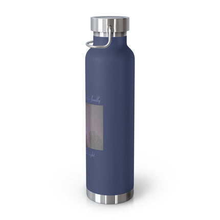 Starry Night Insulated Water Bottle - 22oz, Inspirational Quote