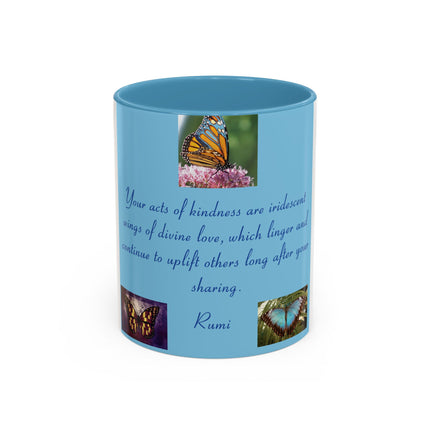 Inspirational Butterfly Coffee Mug – Rumi Quote – 11oz