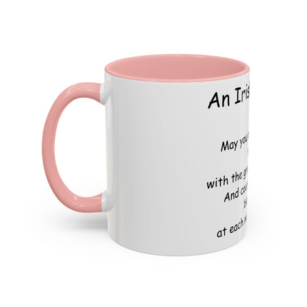 Irish Blessing Accent Mug | 11oz Ceramic Cup for Daily Motivation