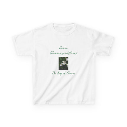 Jasmine Kids Tee – King of Flowers, Heavy Cotton