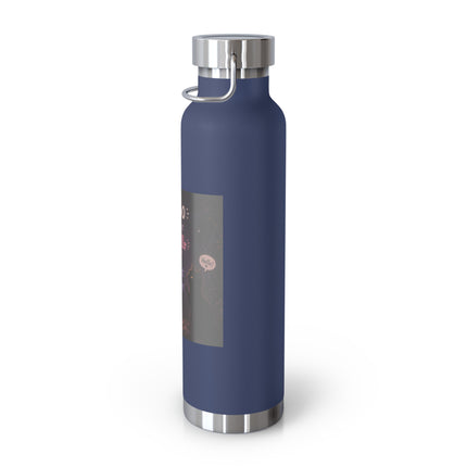 22oz Copper Vacuum Bottle — Cute Ghost "Boo is just hello in ghost language" Insulated Bottle