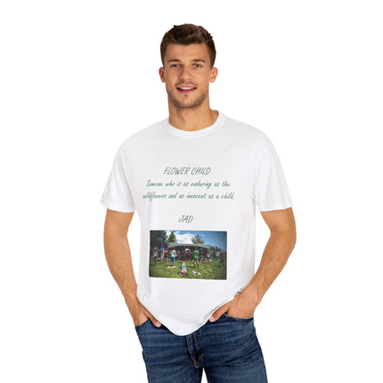 Flower Child Unisex Garment-Dyed T-Shirt – Vintage Inspiration for Free Spirits