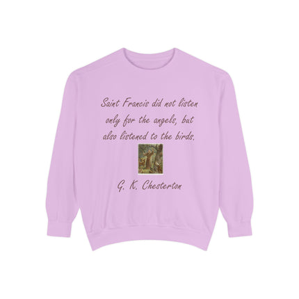 Inspirational Sweatshirt with Saint Francis Quote