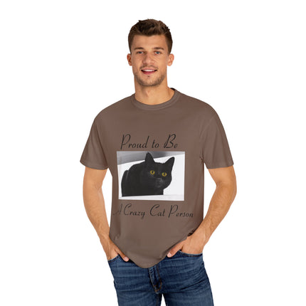 Proud to Be a Crazy Cat Person T-Shirt – Unisex Tee for Cat Lovers
