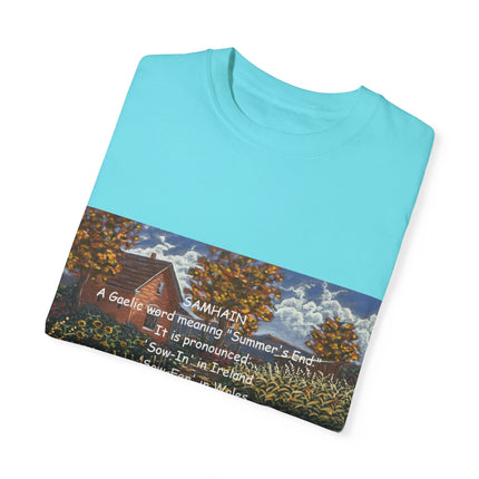 Samhain Tee – Unisex Garment-Dyed Shirt with Pumpkin Spice Wit