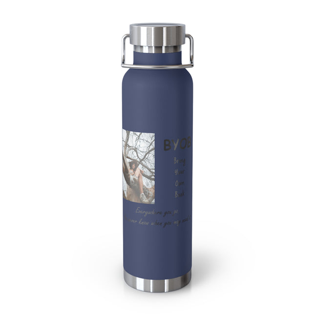 BYOB Bottle – “Bring Your Own Book” – 22oz Copper Insulated Design