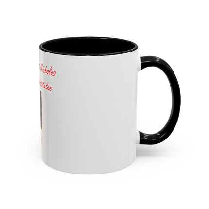 Saint Nicholas Coffee Mug – "The Real Saint Nicholas Accept No Substitutes" Accent Mug