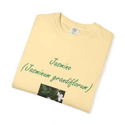 Jasmine Flower Unisex Garment-Dyed T-Shirt - The King of Flowers Design