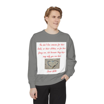 Heartfelt Quote Unisex Sweatshirt - Oscar Wilde Inspiration, Cozy Gift for Loved Ones