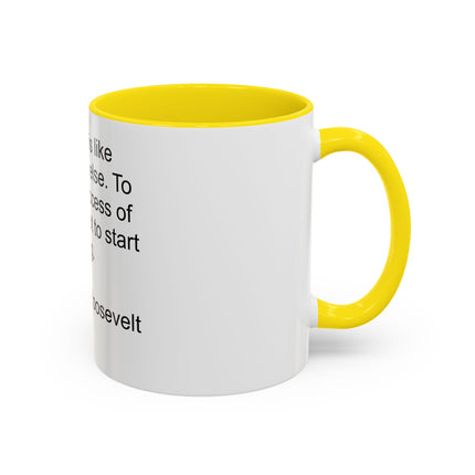 Inspirational Quote Mug — “Old age is like everything else…" by Theodore Roosevelt