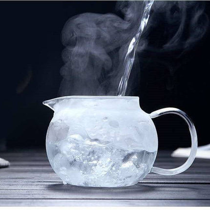 Teapot Heat Resistant Thickened Flower Glass Teapot-3