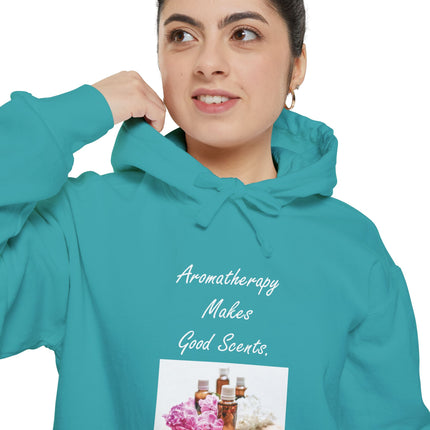 Aromatherapy Hoodie — "Aromatherapy Makes Good Scents" Cozy Scent Lover Pullover