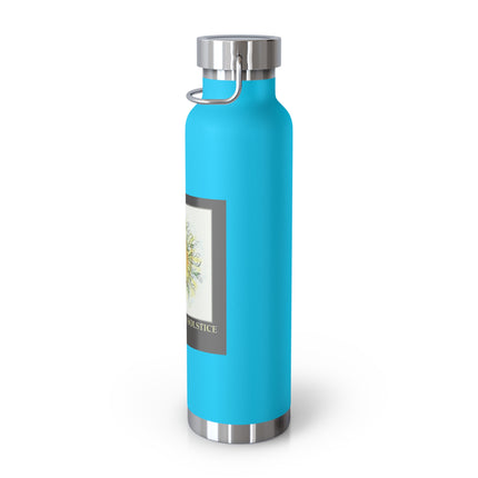 Happy Summer Solstice Copper Vacuum Bottle — 22oz Sun & Greenery