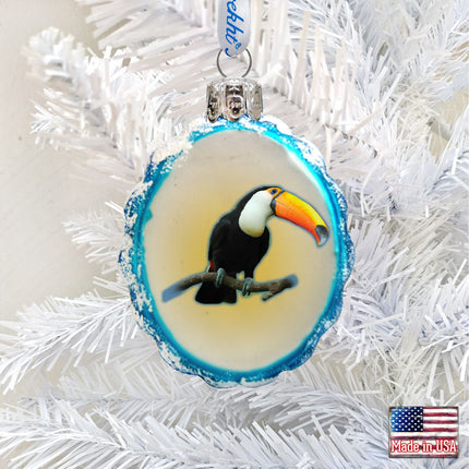 Birds Mercury Glass Ornament by G. DeBrekht - Coastal Holiday Decor - 776284-1