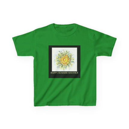Kids Summer Solstice Tee - Happy Sun Design for Celebrations