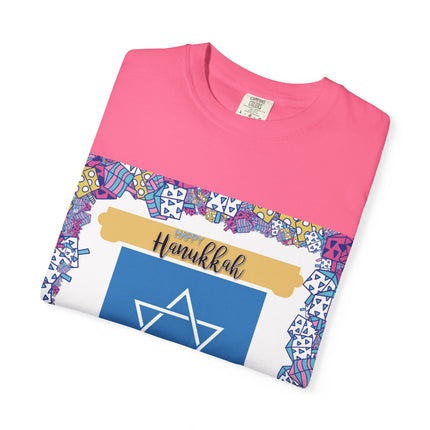 Hanukkah Unisex Garment-Dyed T-Shirt - Celebrate the Festival of Lights
