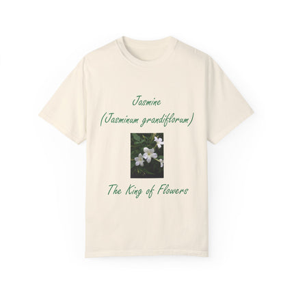 Jasmine Flower Tee – King of Flowers, Unisex Garment-Dyed