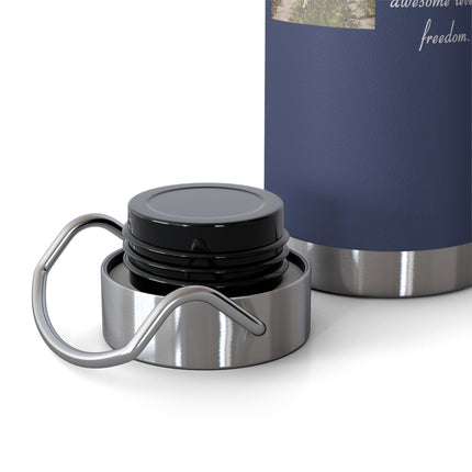 22oz Insulated Bottle with Inspirational Quote – Copper Vacuum Flask