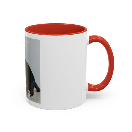 Cat Hug Coffee Mug – "Marriage is an Endless Sleepover" Accent Mug