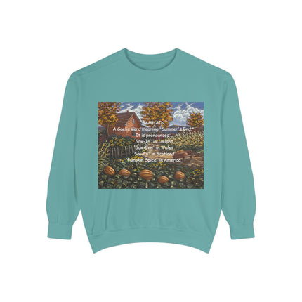 Samhain Sweatshirt – Cozy Unisex Pullover with Pumpkin Spice Wit