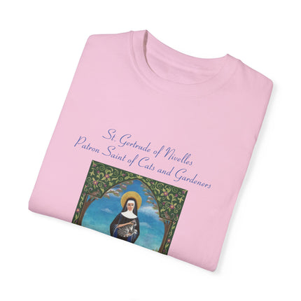 Saint Gertrude Cat Lady Tee – Unisex, Whimsical Design