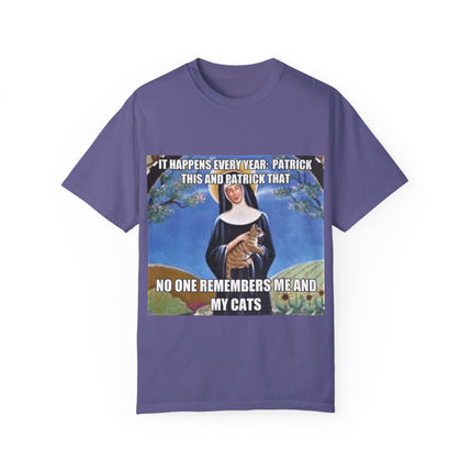 Funny Cat Lover T-Shirt – ‘No One Remembers Me & My Cats’